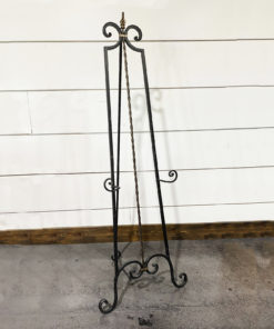Large Black Iron Art Easel
