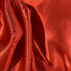 Bright red satin overlay