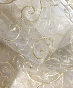 Champagne embroidered swirl overlay (1)