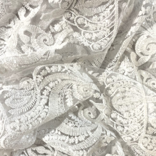 White princess lace overlay