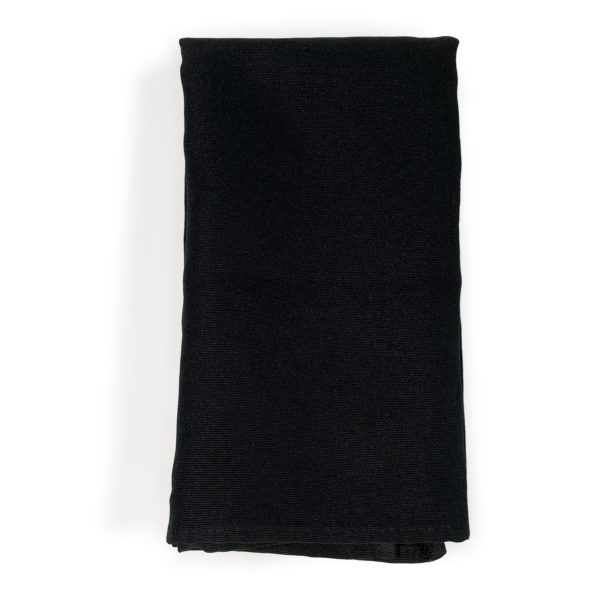 Black polyester napkin