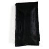 Black satin napkin