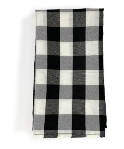 Black and White Gingham Napkin