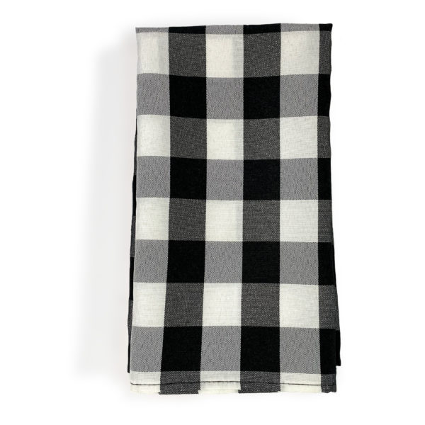 Black and White Gingham Napkin