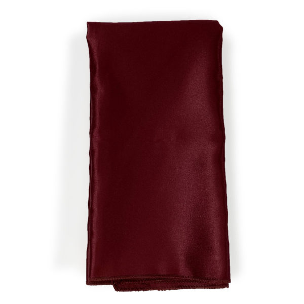 Burgundy Satin Napkin