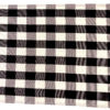 Black and white gingham runner