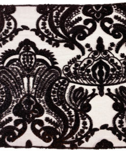 Black princess lace runner