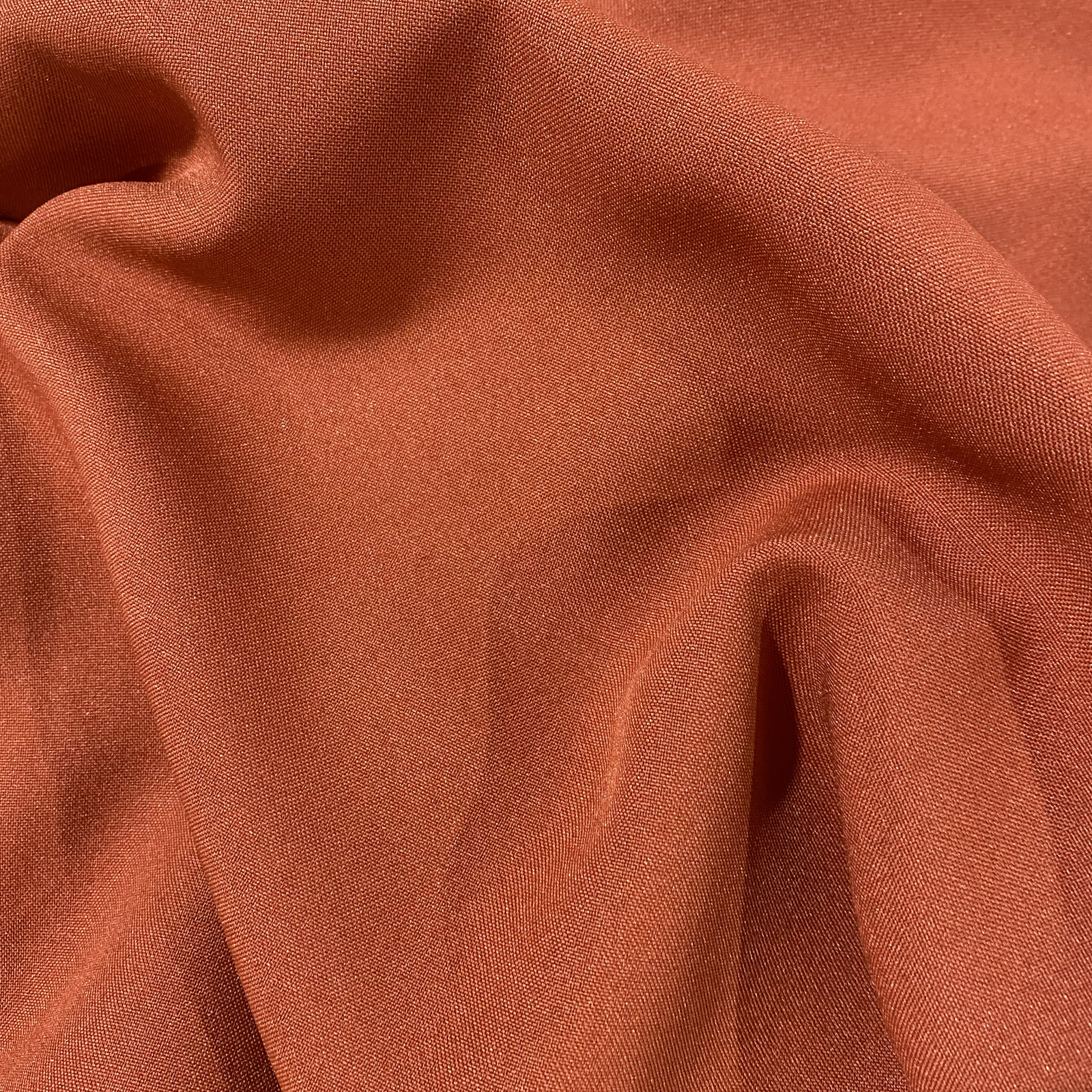 Burnt orange polyester