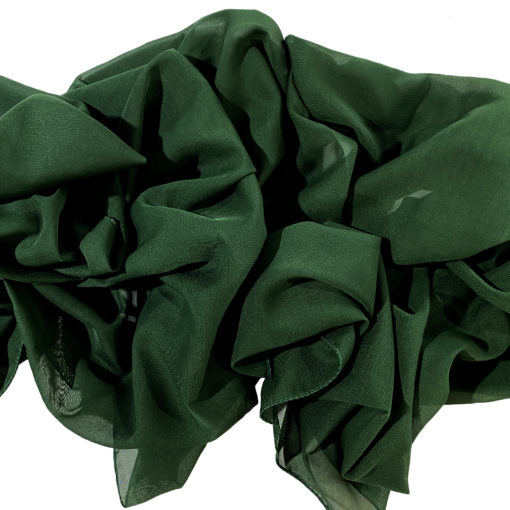 Hunter Green Chiffon Runner