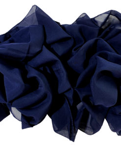 Navy blue chiffon