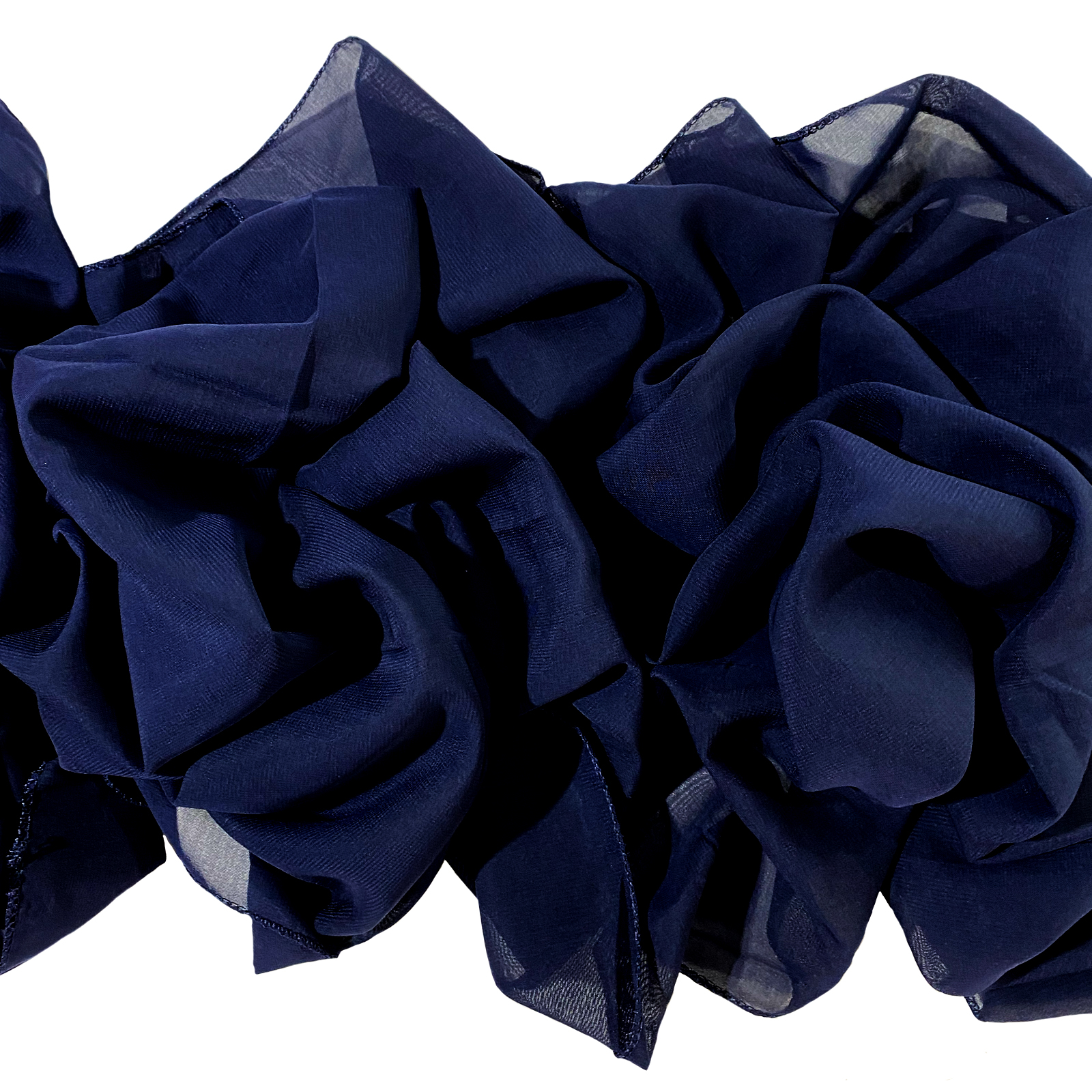 Navy blue chiffon