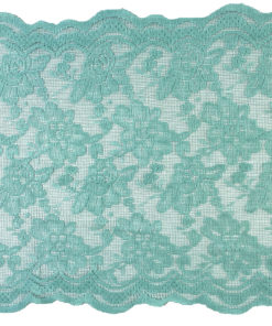 Tiffany Blue Scalloped Lace Runner