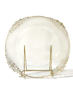 Clear Vintage Acrylic Charger